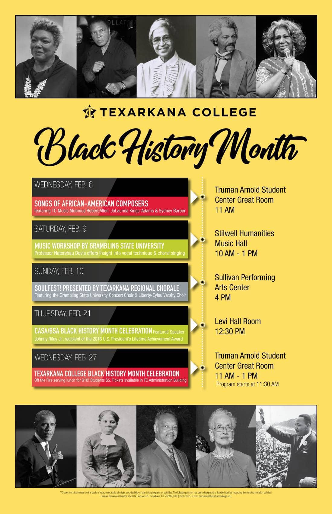 TC Celebrates Black History Month Texarkana College