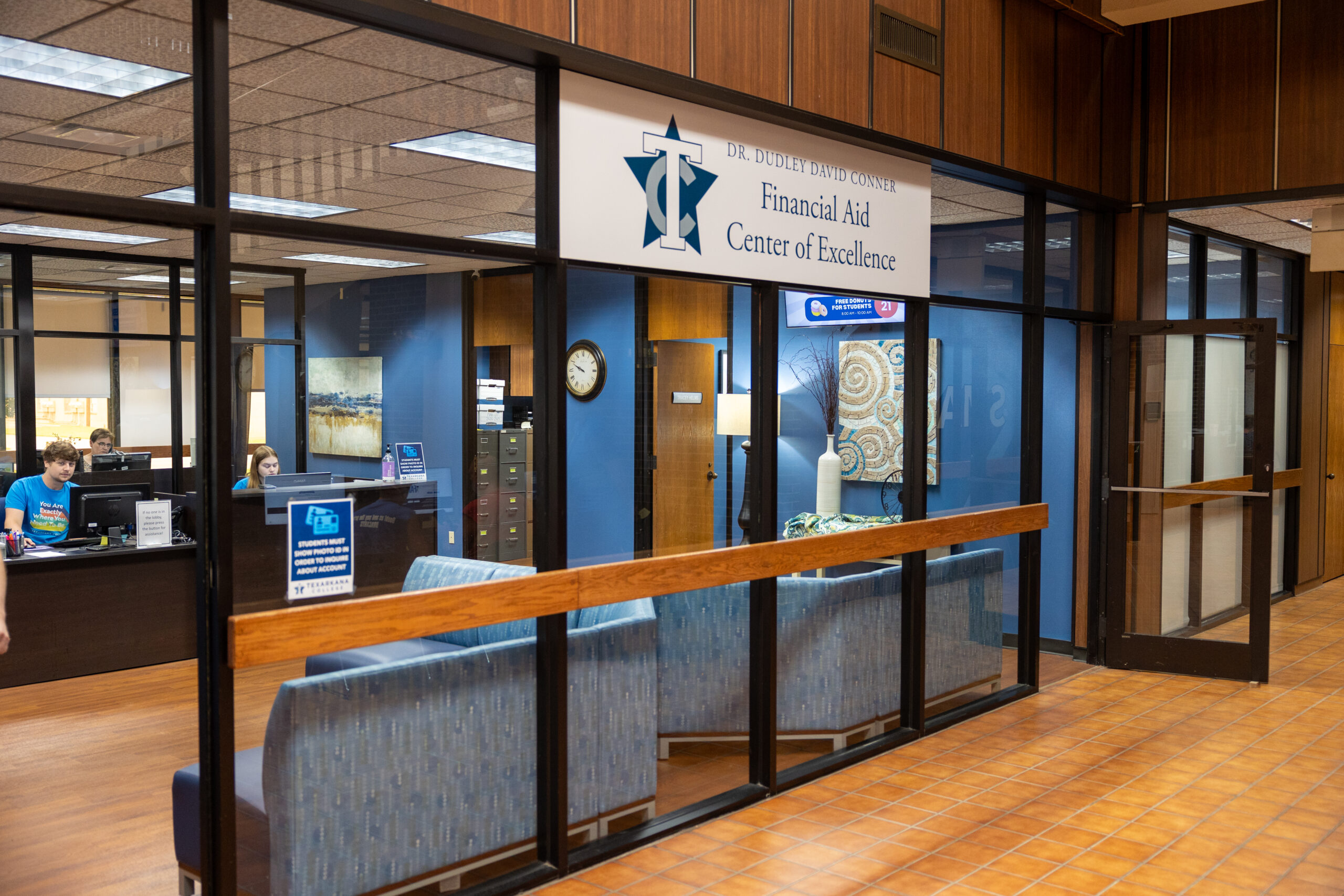 Financial Aid Office entrance