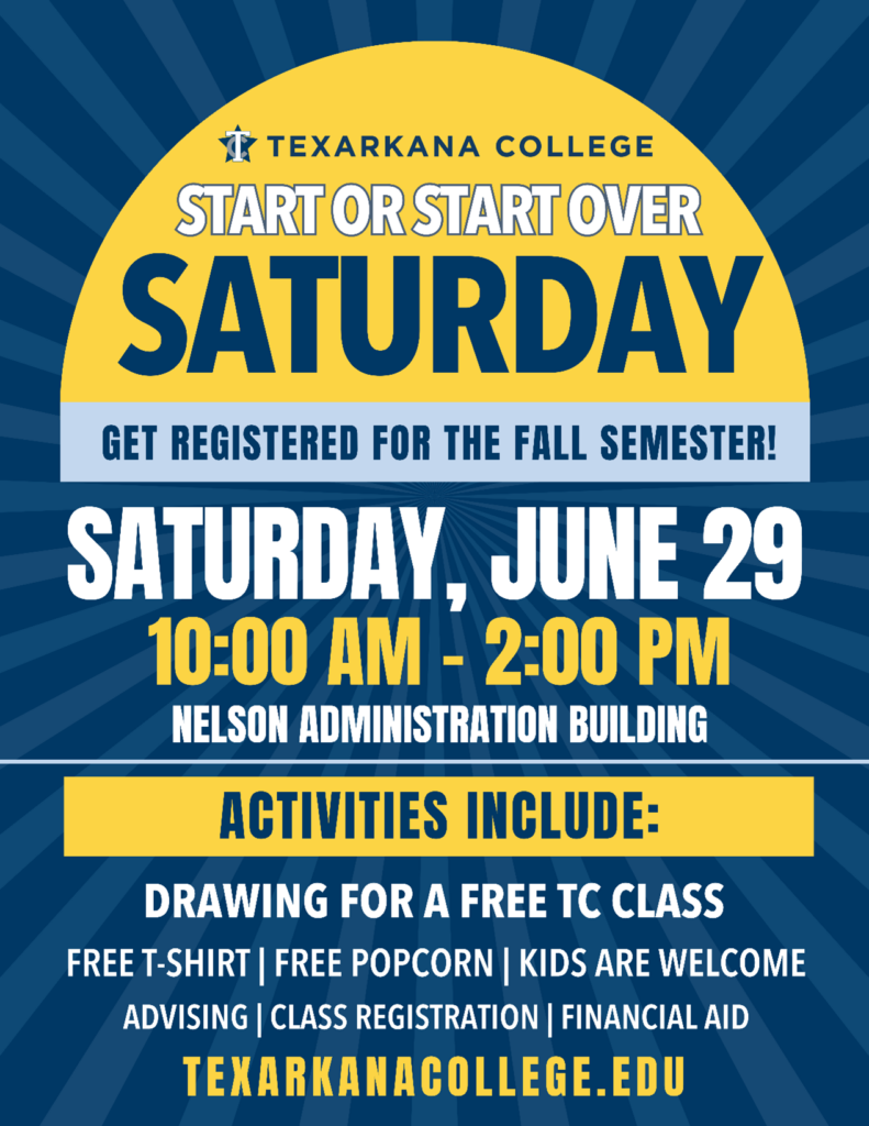 Start or Start Over Saturday, June 29, 2024 from 10 am to 2 pm at the Nelson Administration building