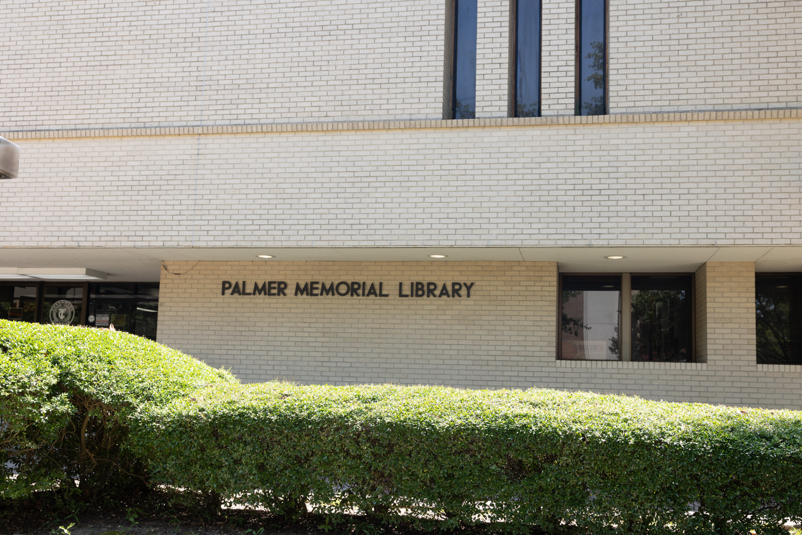 Summertime view of Palmer Memorial Library