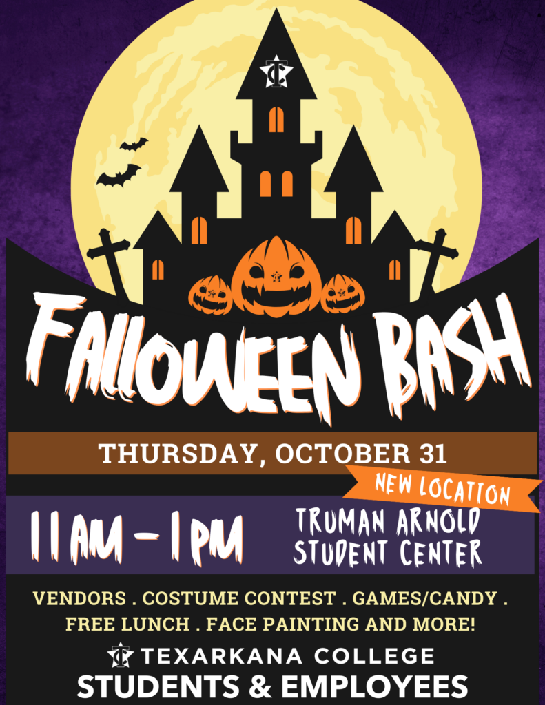 Falloween Bash Oct 31 11am- 1 pm in the Truman Arnold Student Center