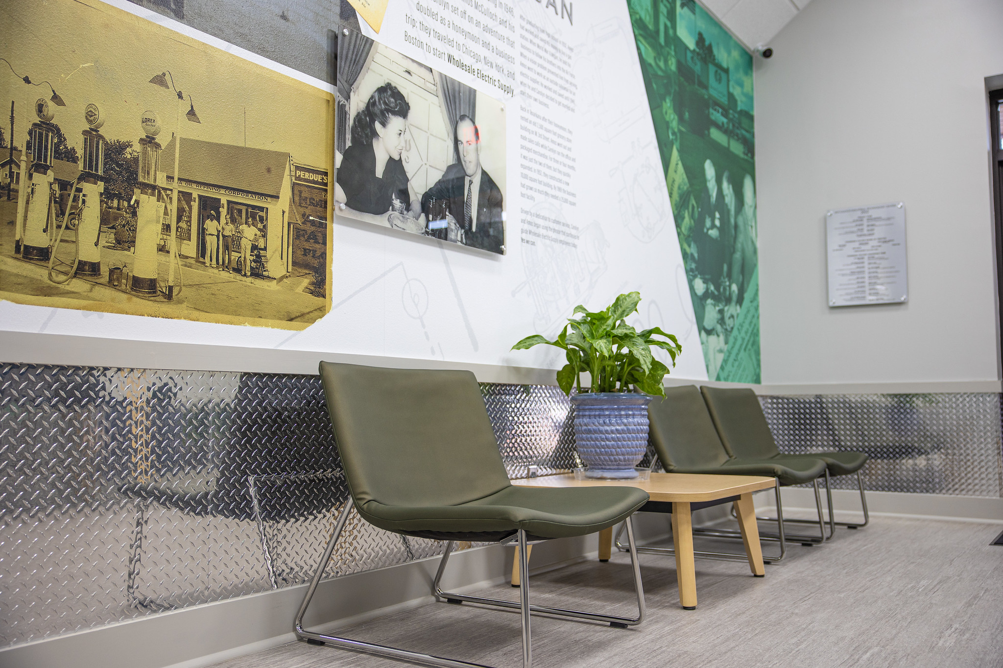 Lounge area in the McCulloch Industrial Technology building.